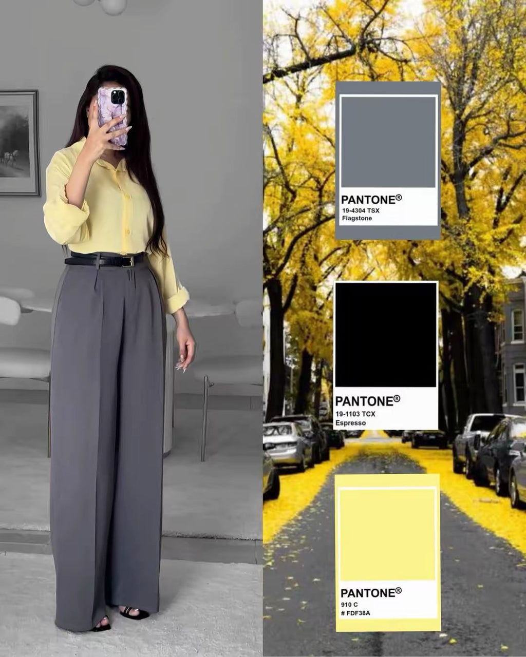 Pantalon Class taille haute