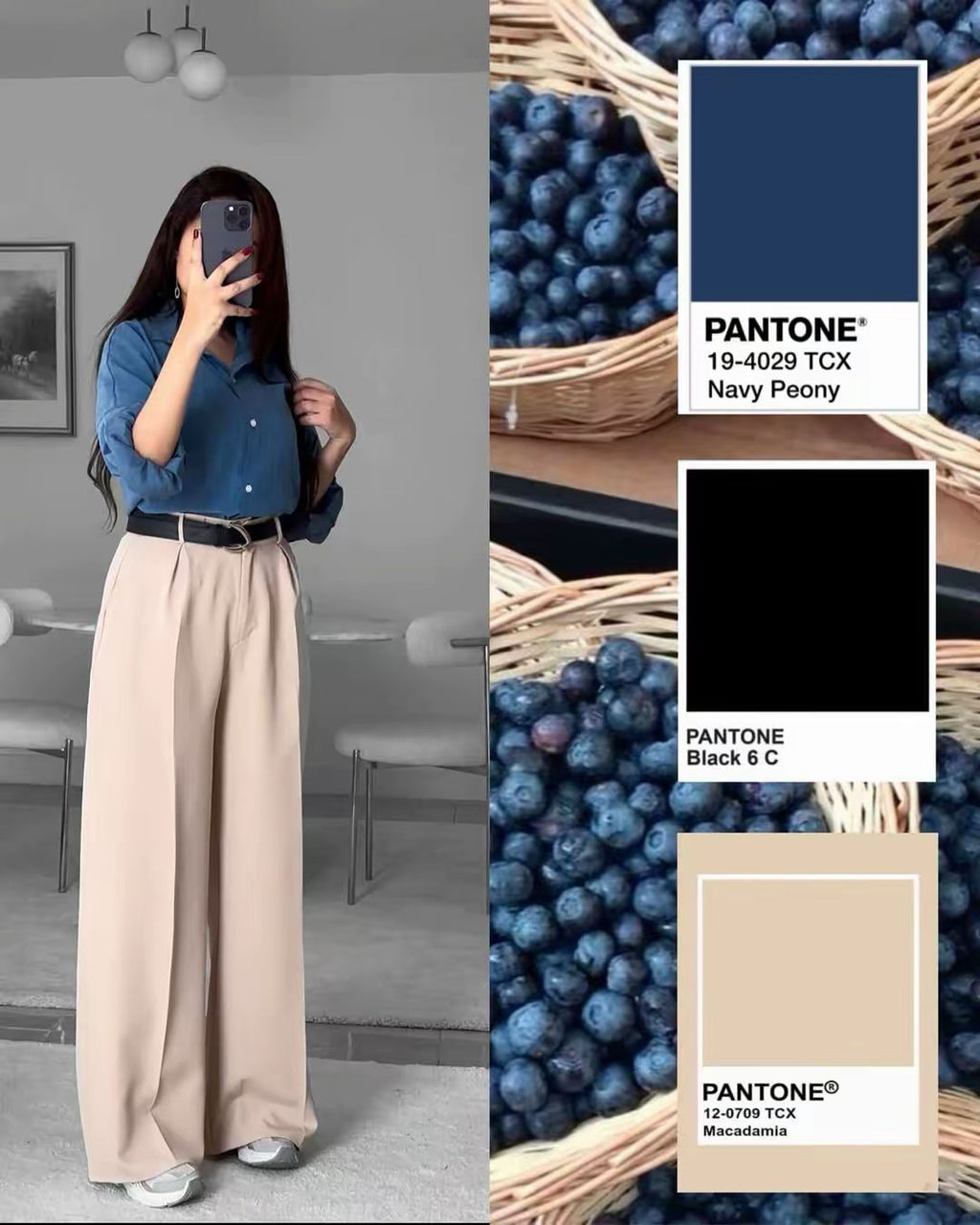 Pantalon Class taille haute