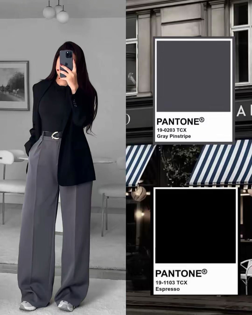 Pantalon Class taille haute