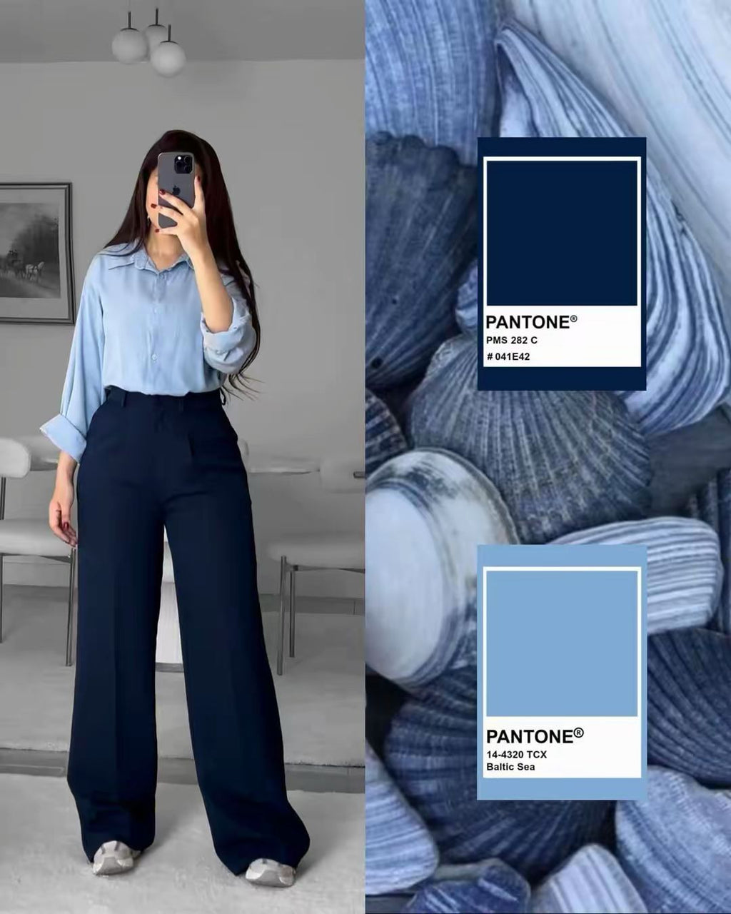 Pantalon Class taille haute